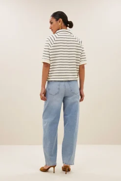 By bar harper breton stripe top | black breton stripe^ Tops & Shirts