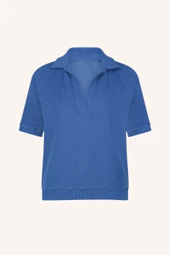 By bar harper slub top | queens blue^ Tops & Shirts
