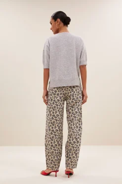 By bar holly ss pullover | grey melee^ Strick
