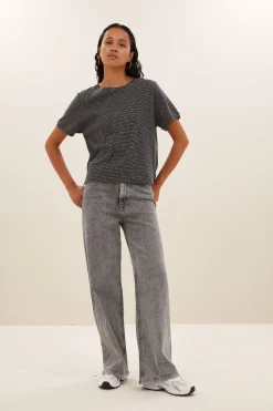 By bar hope thin stripe top | jet black^ Tops & Shirts