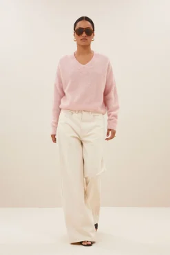 By bar isja fine pullover | light pink^ Strick