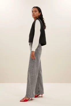 By bar isla embroidery jacket | jet black^ Gilets & Spencers|Jacken