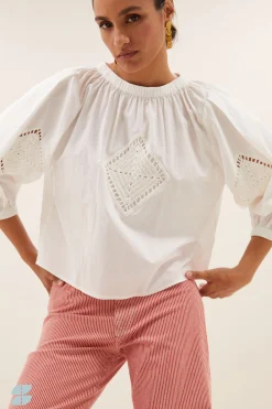 By bar iva blouse | off white^ Blusen