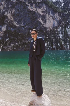 By bar jody stripe blazer | dark navy^ Jacken