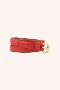 By bar julie snake belt | poppy red^ Gürtel
