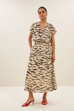 By bar juta zebra skirt | sand zebra print^ Röcke