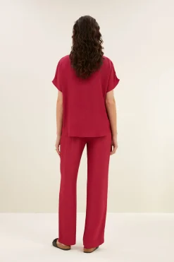 By bar karly viscose blouse | cerise^ Blusen