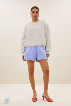 By bar kid natural sweat shorts | violet blue^ Overalls & Shorts