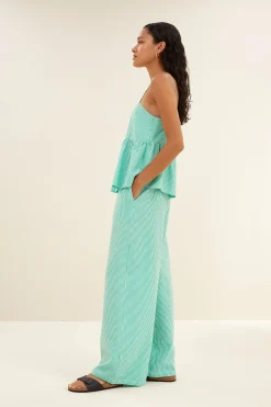 By bar leah stripe top | green seer stripe^ Tops & Shirts