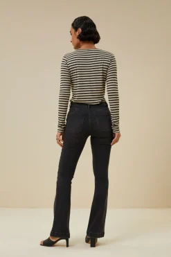 By bar leila lb pant | jet black^ Hosen