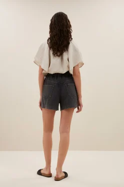 By bar leon twill short | jet black^ Overalls & Shorts
