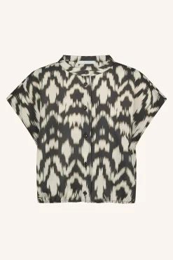 By bar lode brown batik blouse | brown batik^ Blusen