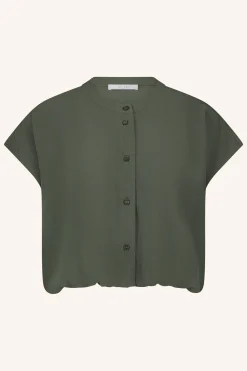 By bar lode viscose blouse | mulled basil^ Blusen
