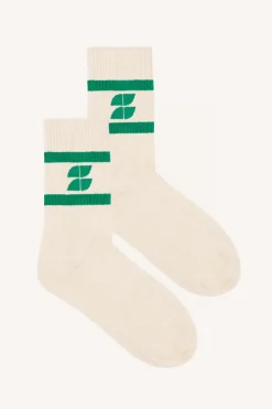 By bar logo uni socks | spring green^ Socken