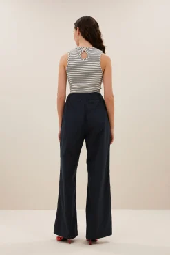 By bar loop stripe singlet | midnight thin stripe^ Tops & Shirts