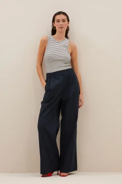 By bar loop stripe singlet | midnight thin stripe^ Tops & Shirts