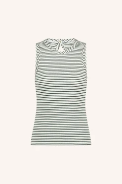 By bar loop stripe singlet | midnight thin stripe^ Tops & Shirts