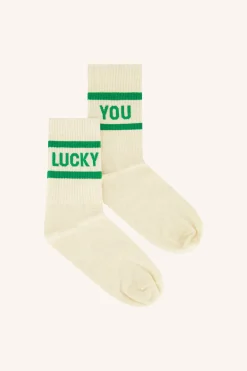 By bar lucky you socks | spring green^ Socken