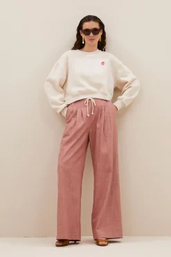 By bar maeve logo sweater | oyster melee^ Pullover|Strick