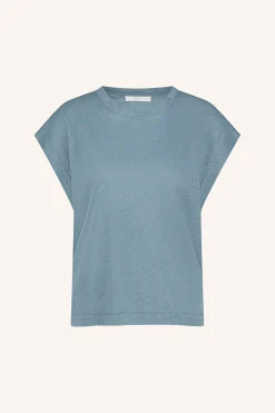 By bar mason linen top | blue stone^ Tops & Shirts