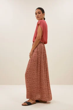 By bar mason linen top | earth red^ Tops & Shirts