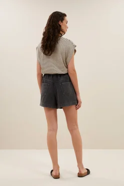 By bar mason small stripe top | black small stripe^ Tops & Shirts
