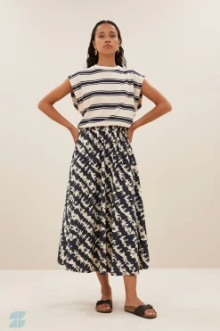 By bar mason stripe top | navy grain stripe^ Tops & Shirts