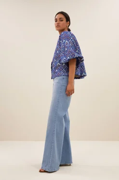 By bar mauri blouse | pavo jacquard print^ Blusen