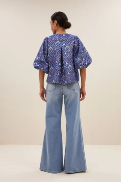 By bar mauri blouse | pavo jacquard print^ Blusen