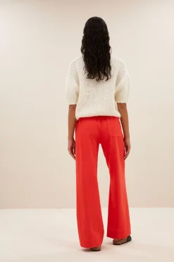 By bar mees twill pants | poppy red^ Hosen