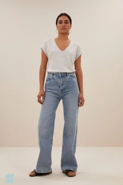 By bar momi logo top | light grey melee^ Tops & Shirts