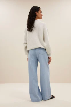 By bar momo sweater | light grey melee^ Pullover|Strick