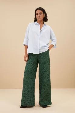 By bar neal leo pants | green panter print^ Hosen