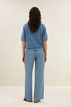 By bar neva slub top | blue stone^ Tops & Shirts
