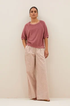 By bar neva slub top | bright plum^ Tops & Shirts