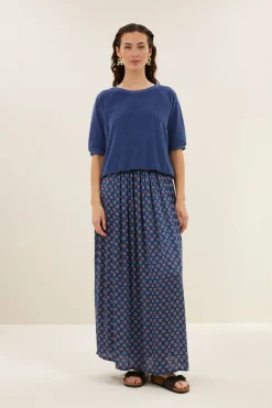 By bar neva slub top | estate blue^ Tops & Shirts