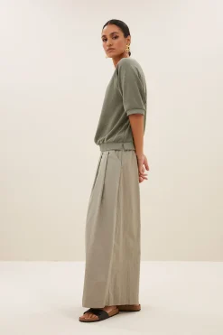 By bar neva slub top | mulled basil^ Tops & Shirts
