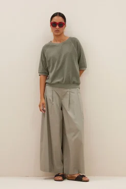By bar neva slub top | mulled basil^ Tops & Shirts