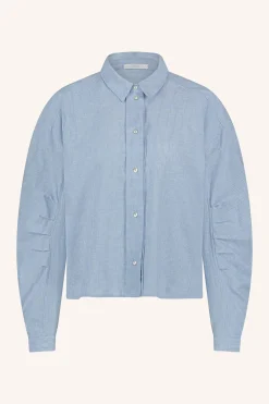 By bar penny pinstripe blouse | sky blue^ Blusen