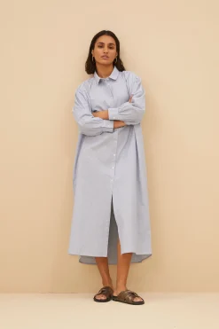 By bar pin stripe shirt dress | indi grey^ Kleider