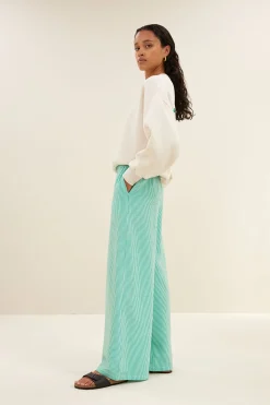 By bar randy green stripe pants | green seer stripe^ Hosen