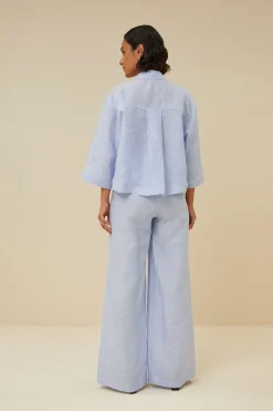 By bar randy pinstripe pant | sky blue^ Hosen