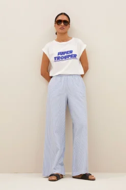 By bar randy stripe pants | blue seer stripe^ Hosen