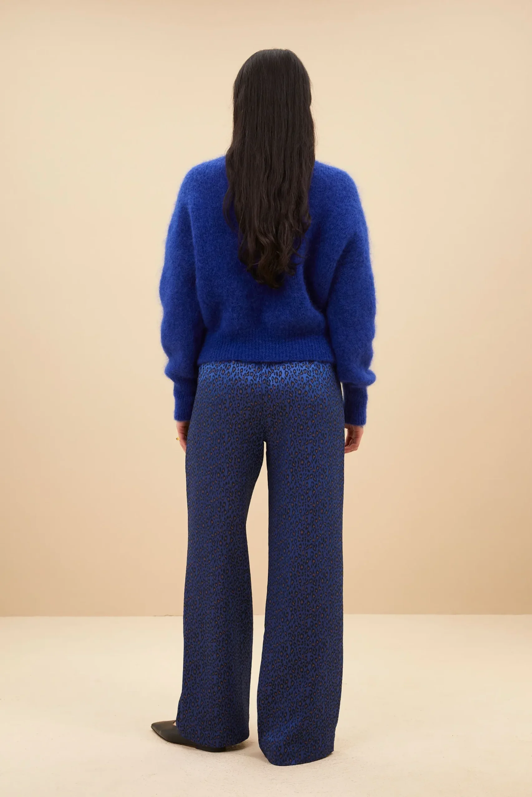 By bar robyn blue cheetah pants | blue cheetah print^ Hosen