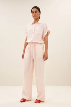 By bar robyn linen pants | cipria pink^ Hosen