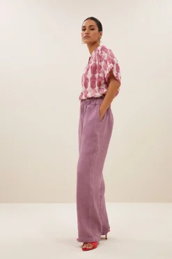 By bar robyn linen pants | lavender^ Hosen