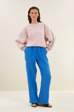 By bar robyn linen pants | queens blue^ Hosen