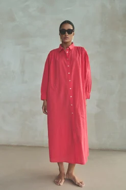 By bar shirt dress | poppy red^ Kleider