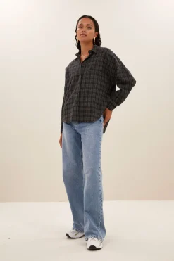 By bar small check blouse |^ Blusen