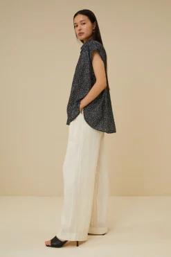 By bar stevie paper blouse | paper print^ Blusen